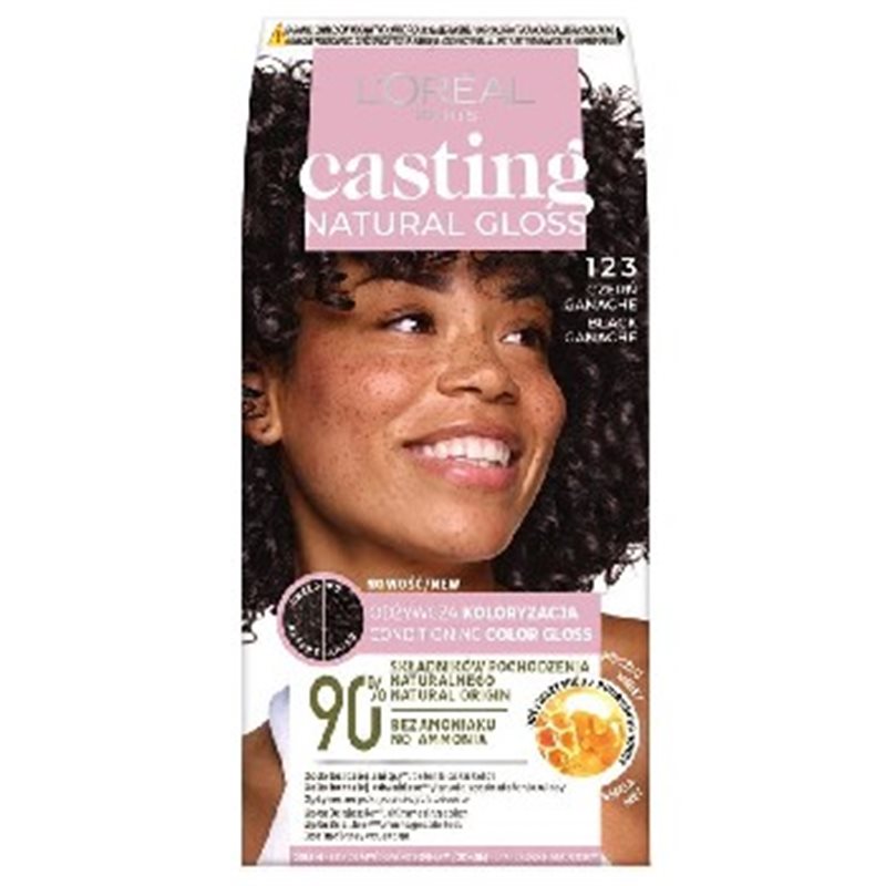 Casting Creme Gloss farba do włosów czerń ganache 123