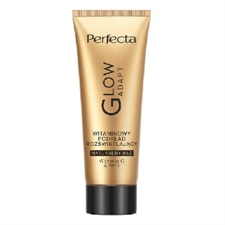 Perfecta Make-up Glow Adapt podkład witaminowy naturalny beż