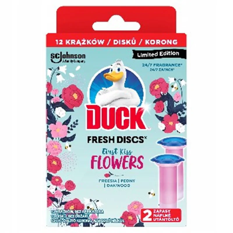 Duck Fresh Discs First Kiss Flowers zapas 36ml 2szt