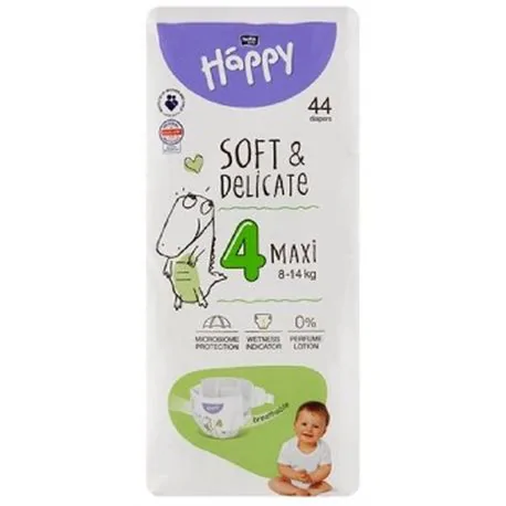 Bella Happy pieluszki 4 Maxi 8-14kg 44szt