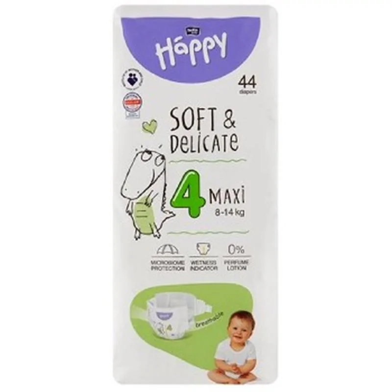 Bella Happy pieluszki 4 Maxi 8-14kg 44szt