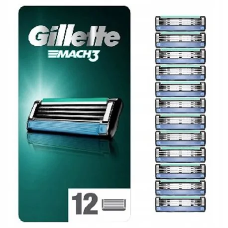 Gillette nożyki Mach3 12szt