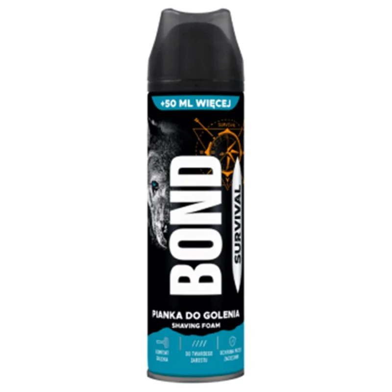 Bond pianka do golenia Survival 200ml+50ml gratis