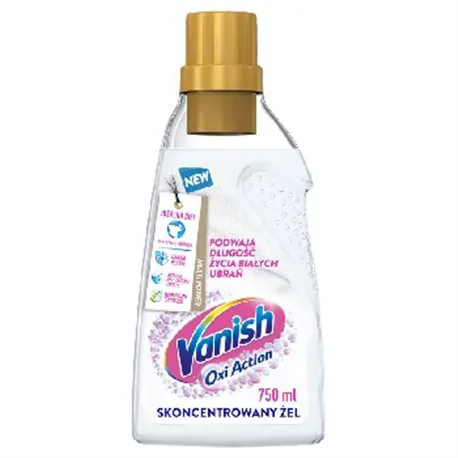 Vanish Oxi Action Whitw odplamiacz do białych tkanin w żelu 750ml