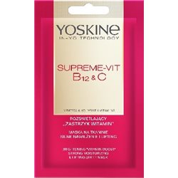 Yoskine Supreme Vit B12 and C maska w płacie