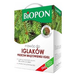 Biopon nawóz do iglaków przeciw brązowieniu igieł granulat 5kg