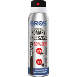 Bros spray na komary i kleszcze 50& Deet 90ml