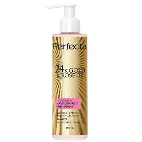 Perfecta Gold 24K Gold & Rose krem nawilżający do rąk 195ml