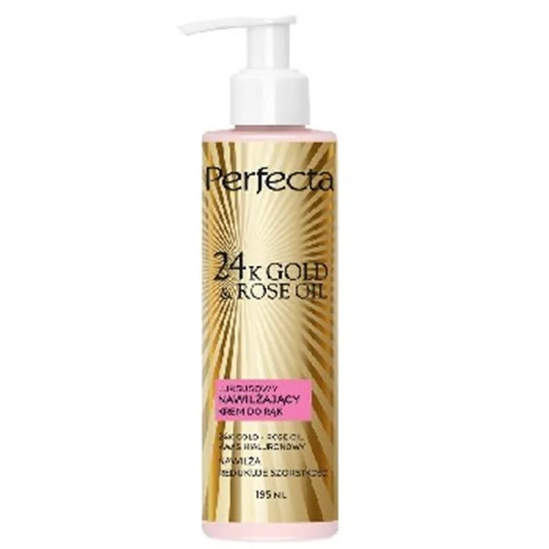 Perfecta Gold 24K Gold & Rose krem nawilżający do rąk 195ml