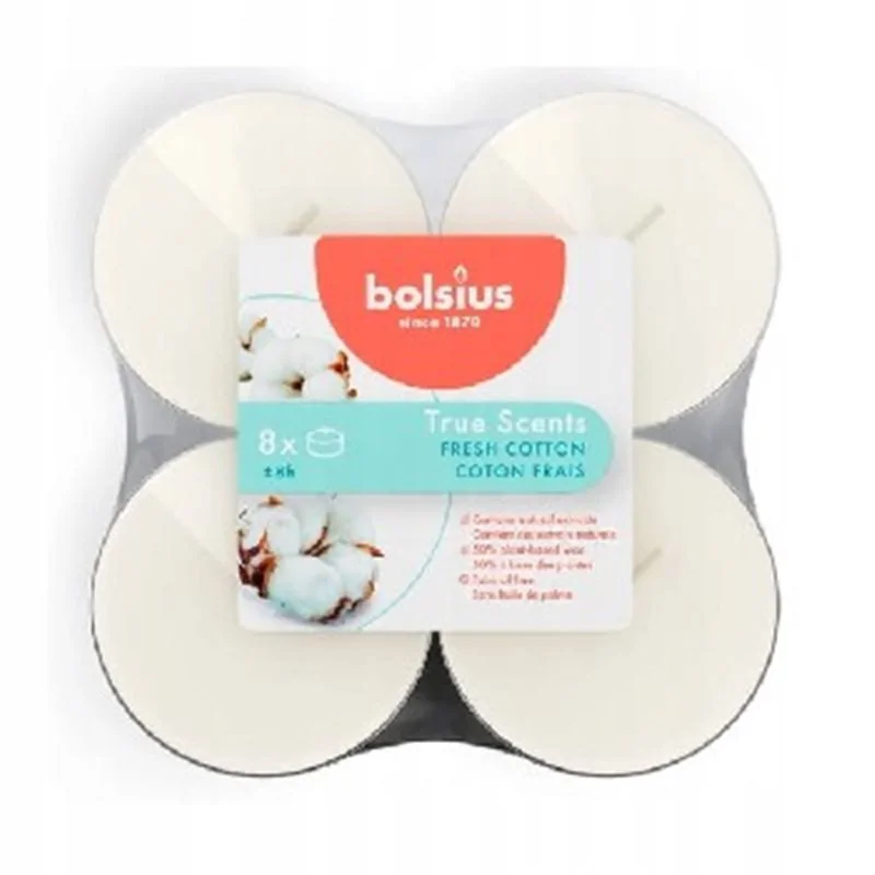 Bolsius podgrzewacze zapachowe maxi True Scents 8h 8 szt