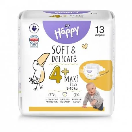 Bella Happy pieluszki 4+ Maxi 9-15kg 13szt