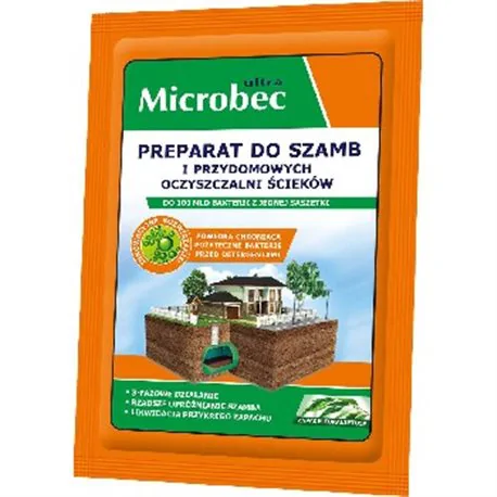 Microbec Preparat do szamb w szaszetkach A18 Eukaliptus