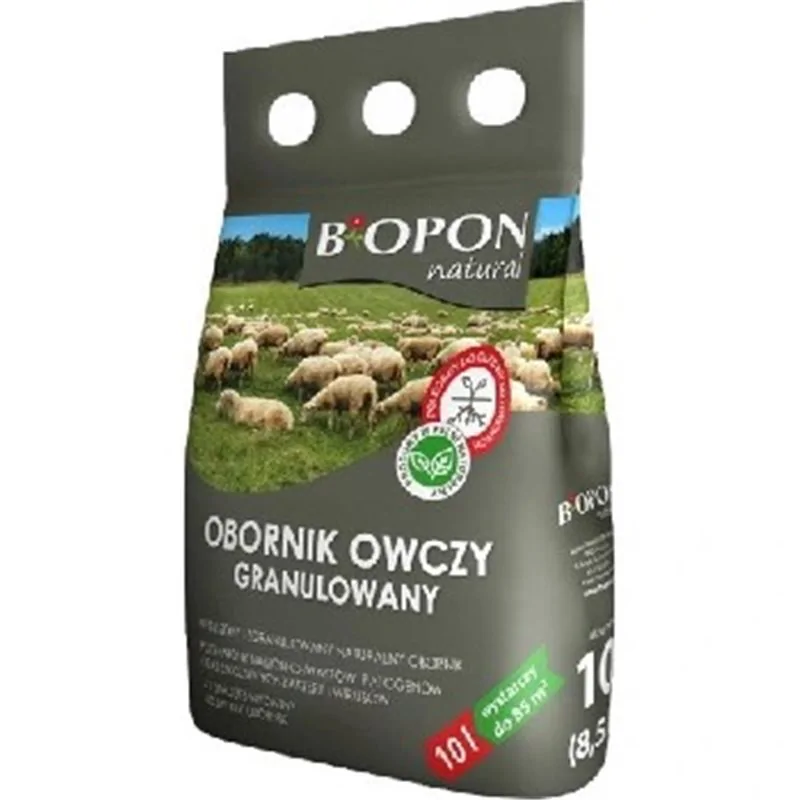 Biopon obornik granulowany owczy 10l