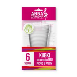 Anna Zaradna kubki do napojów PLA 6szt