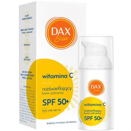 Dax Sun rozświetlający krem ochronny Witamina C SPF50+