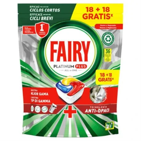 Fairy tabletki do zmywarek Al in One platinum plus 18+18szt