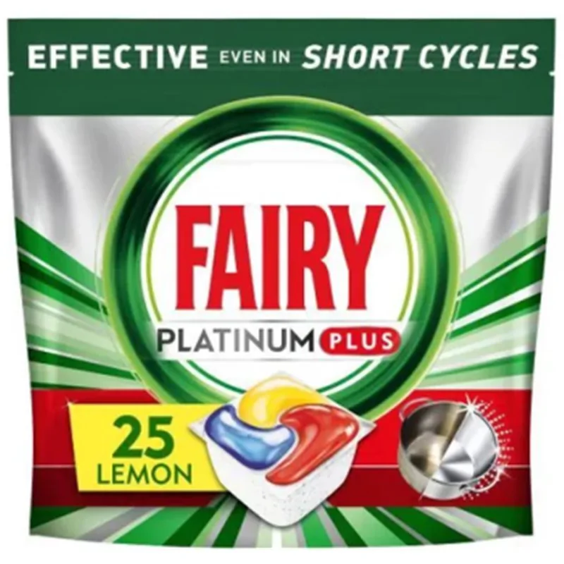 Fairy tabletki do zmywarek platinum plus lemon 5x25szt