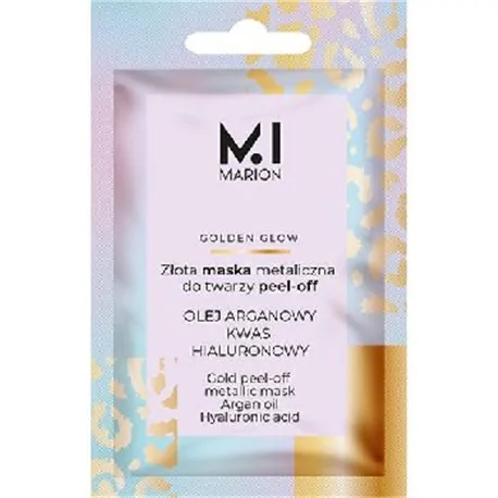 Marion złota maska metaliczna do twarzy Peel-Off Golden Glow 6g