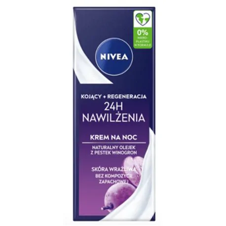 Nivea NFC krem kojący + regeneracja na noc 24h nawilżenia 50ml