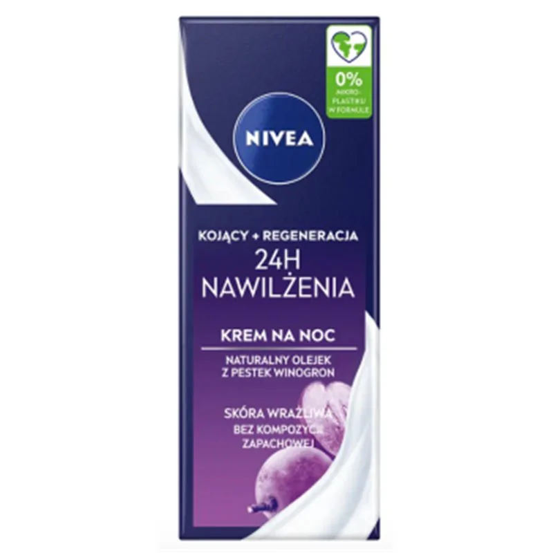 Nivea NFC krem kojący + regeneracja na noc 24h nawilżenia 50ml