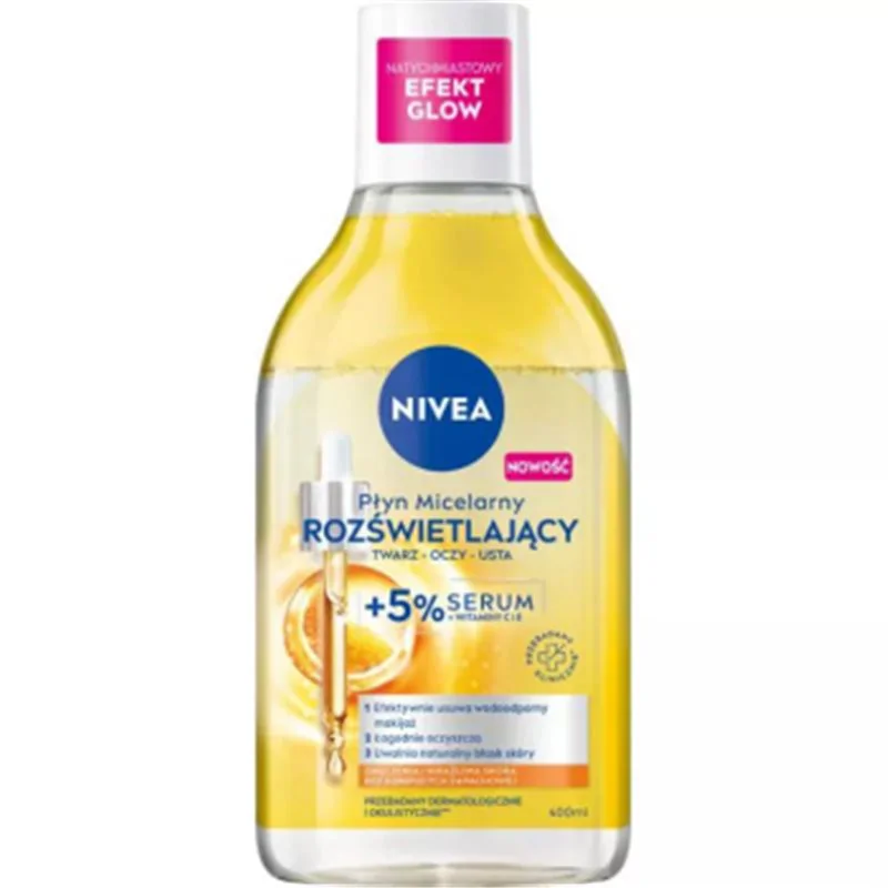 Nivea płyn micelarny rozświetlający 5% serum 400ml