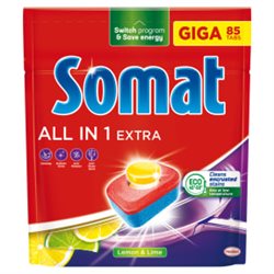 Somat XXL All in One Extra tabletki do zmywarki lemon 85szt