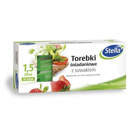 Stella torebki śniadaniowe z sukawiem 1,5l 16szt box