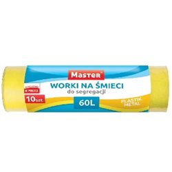 Worki na śmieci Master żółte 60l 10szt