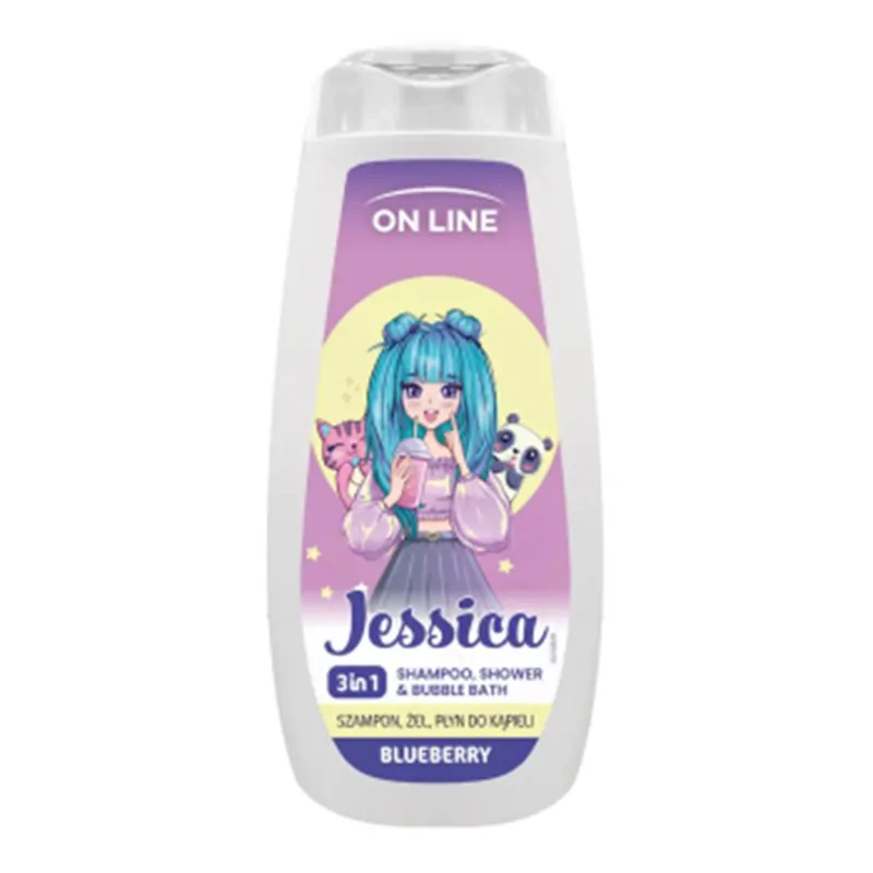 On Line szampon, żel i płyn 3w1 Jessica 400ml