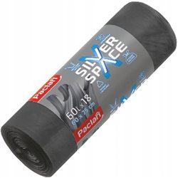 Paclan worki na śmieci Silver Space z uszami FT 60l 18szt