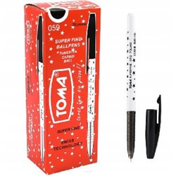 Długopis Toma czarny 20szt