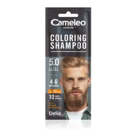 Cameleo Men szampon kolor 5.0 jasny brąz saszetka 15ml