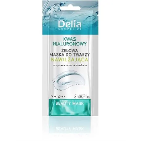 Delia Beauty Mask Maseczka do twarzy Hyaluroic Acid żelowa saszetka 8ml