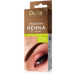 Delia kremowa Henna do brwi jasny brąz