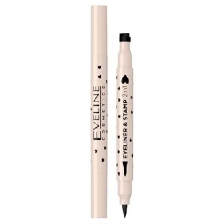 Eveline Eyeliner & Stemple w pisaku 2w1 serce nr 01