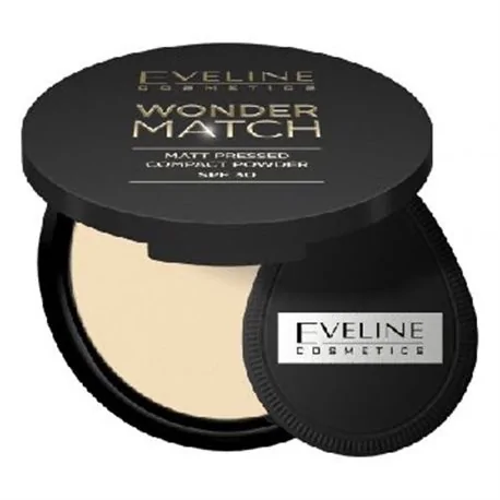 Eveline puder prasowany Wonder Match SPF30 nr 01