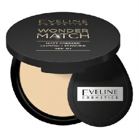 Eveline puder prasowany Wonder Match SPF30 nr 02