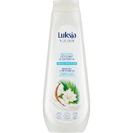 Luksja Silk Care Kremowy płyn do kąpieli Orzeźwiające Kokos i Gardenia 900 ml