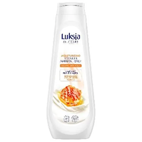 Luksja Silk Care Kremowy płyn do kąpieli Nawilżające Jogurt i Miód Manuka 900 ml