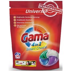 Gama kapsułki do prania Universal 4w1 Smart Choice 30szt