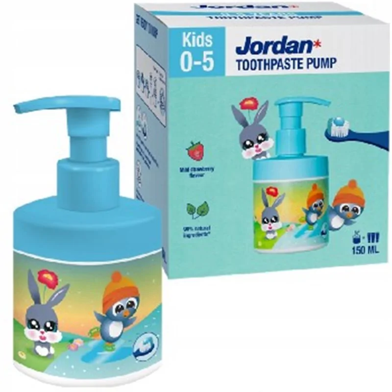 Jordan pasta do zębów dla dzieci w pompce Kids 0-5 lat 150ml