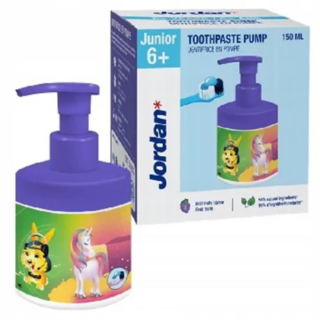 Jordan pasta do zębów w pompce Junior 6+ 150ml