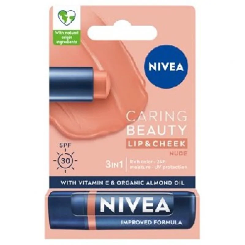 Nivea pielęgnująca pomadka do ust Caring Beauty 3w1 Nude