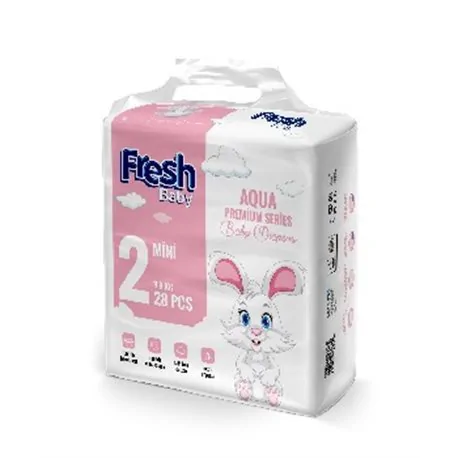 Pieluchy Fresh Baby Aqua Premium 2 Mini 3-9kg 28szt