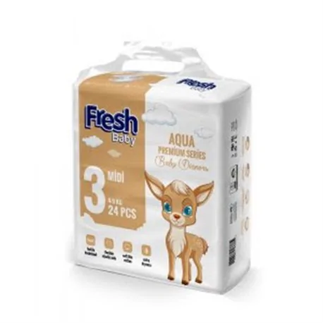 Pieluchy Fresh Baby Aqua Premium 3 Mini 4-9kg 24szt