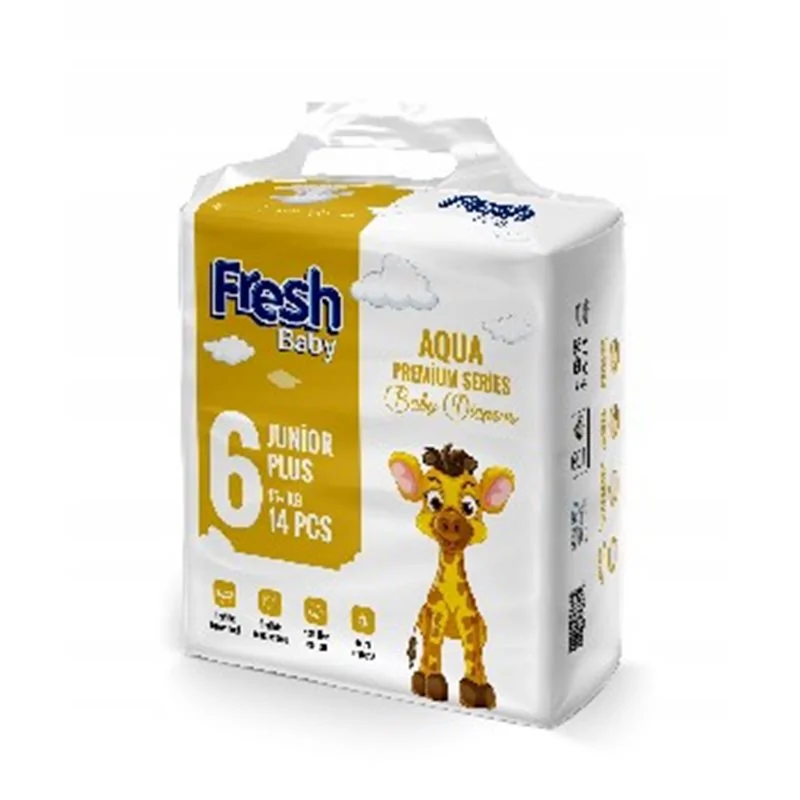 Pieluchy Fresh Baby Aqua Premium 6 Junior Plus 15+ kg 14szt