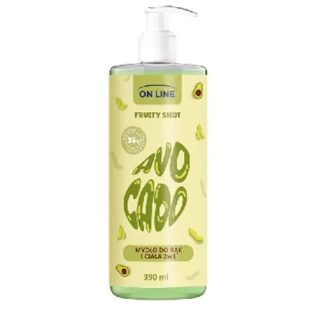 On Line Fruity Shot mydło Avocado 390ml