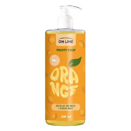 On Line Fruity Shot mydło Orange 390ml