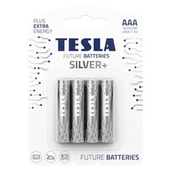 Tesla bateria silver+ LR03 AAA 4szt