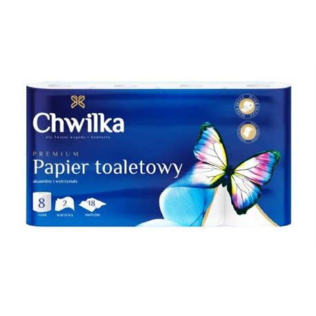 Chwilka papier toaletowy biały 8 rolek